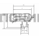 Уплотнитель для холодильника Samsung 57*95, в паз