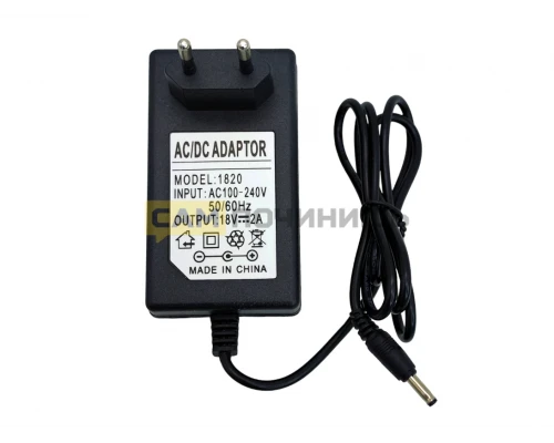 T5442 Адаптер питания AC-DC 18V 2A 3.5×1,35mm (150шт/к)