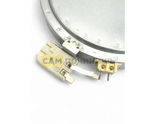 COK18200UN ЭлектроКонфорка стеклокерам.1800W диаметр 200mm/180mm, (hi-light), ЗАМ. C00390174, 481231018889, 480121101516 (50шт/к)