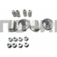 Ручки для плиты/духовки универсальные, белые, 4шт, WL1032, 43CU007
