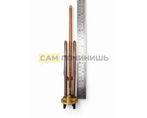 Нагревательный элемент для водонагревателя RCF 1500Вт, МЕДЬ, L=280мм, Ø=48мм, М5