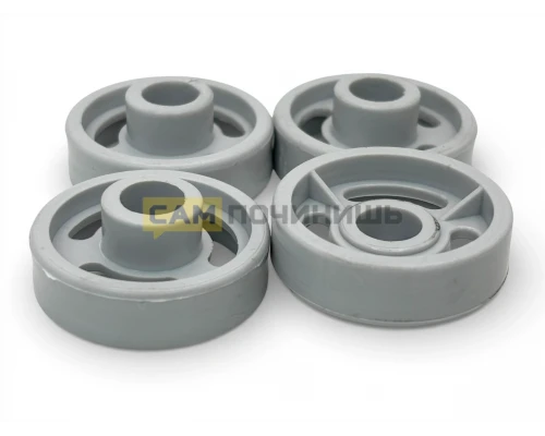 С00056347 Ролики нижней корзины ПММ Indesit, Whirlpool, комплект 4 шт