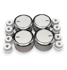 Универсальные ручки плиты, духовки БелоСеребристые (комплект)