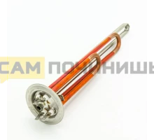 20109 ТЭН водонагревателя RF70 1,0 кВт(0,75+0,25), M6, L=300, 2 трубки, (медный) Thermex, Termolux, Timberk, Elsotherm (прокладка WTH211UN)