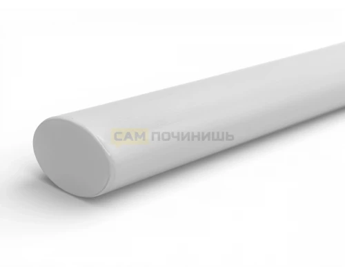 RH585BL Ручка для духовки универсальная, профиль ОВАЛ, Белый цвет, 13.5*Φ20*580*50