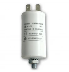 Конденсатор CAP 3 мф 450V. CBB60 CAP504UN