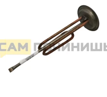 20098 ТЭН RF 1500W, медь, Ø92, М6, клеммы под стержневой термостат, L260мм, 220V