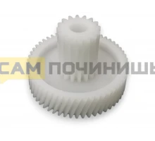 T451SH Шестеренка для мясорубки с метал. втулкой D45/17 зубья 54/16 косой/прямой