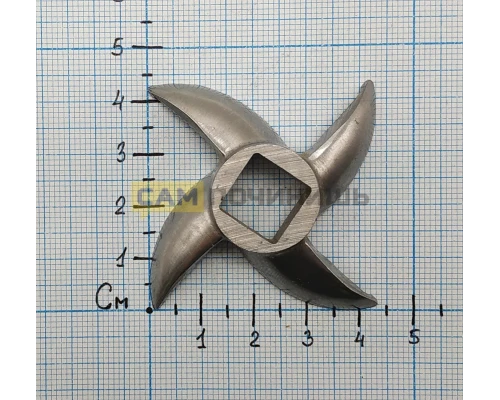 (НЗ) MM0101W !!! Нож для мясорубки PANASONIC, D-61.2mm, под шток10.8mm/12.1mm, зам.MGR100UN, M01M095