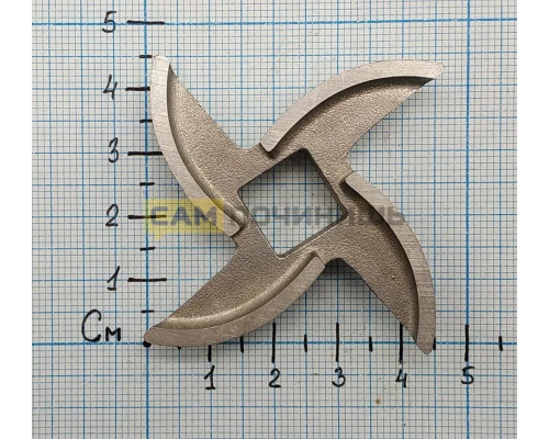 (НЗ) MM0101W !!! Нож для мясорубки PANASONIC, D-61.2mm, под шток10.8mm/12.1mm, зам.MGR100UN, M01M095