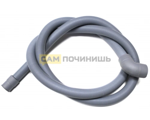 Сливной шланг для стиральных машин, 2 метра, Г-обр, Ø-29/21мм, DWH033UN, 091775