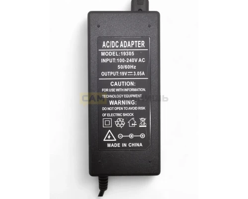 Адаптер питания AC-DC 19V 3,05A 6.5x4.4мм 60W
