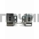 Петли для холодильника Whirlpool, Indesit, Kaiser, Ariston, AEG, Electrolux, Zanussi, Комплект 2шт, C00636779, DHF205WH, 636779 , 481231018626