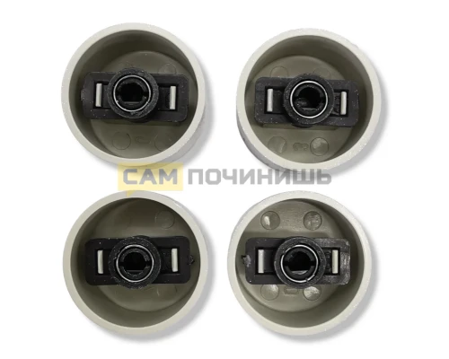 (НЗ) 150244157 Ручки плиты серебристые комплект